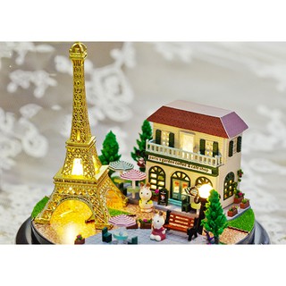 Mô hình gỗ tự lắp ráp DIY Quả cầu tháp Eiffel ( giảm giá sốc )