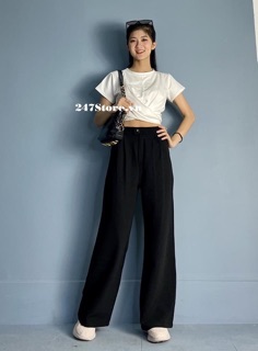 ÁO CROPTOP CHÉO BỤNG TRƠN