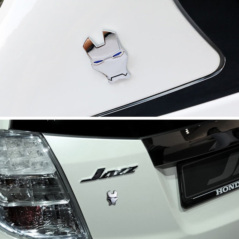 1 Sticker dán trang trí xe hơi phong cách Avengers bằng kim loại