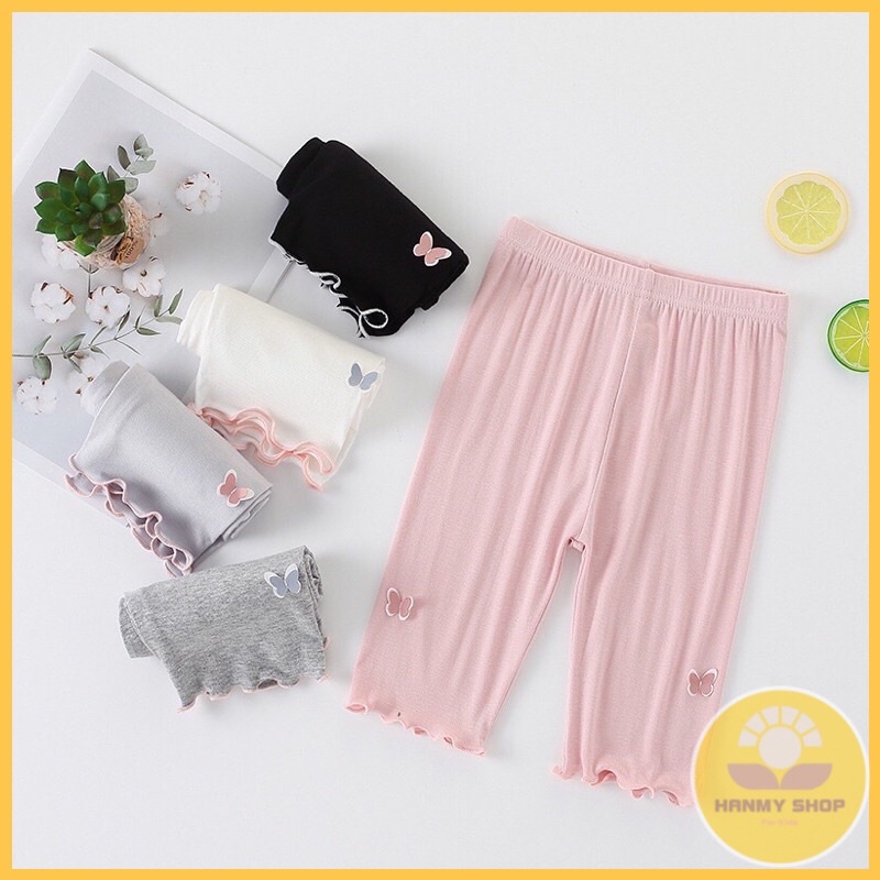 Quần Legging Lửng cho bé gái chất siêu mềm mịn mát, co giãn mềm đẹp