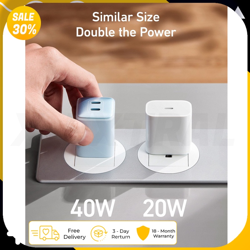 Củ sạc nhanh Anker A2038 521 Nano Pro 40W 2 cổng Type-C 20W + 20W PD PPS QC nhỏ gọn nhiều màu sắc - BH 12 tháng | BigBuy360 - bigbuy360.vn
