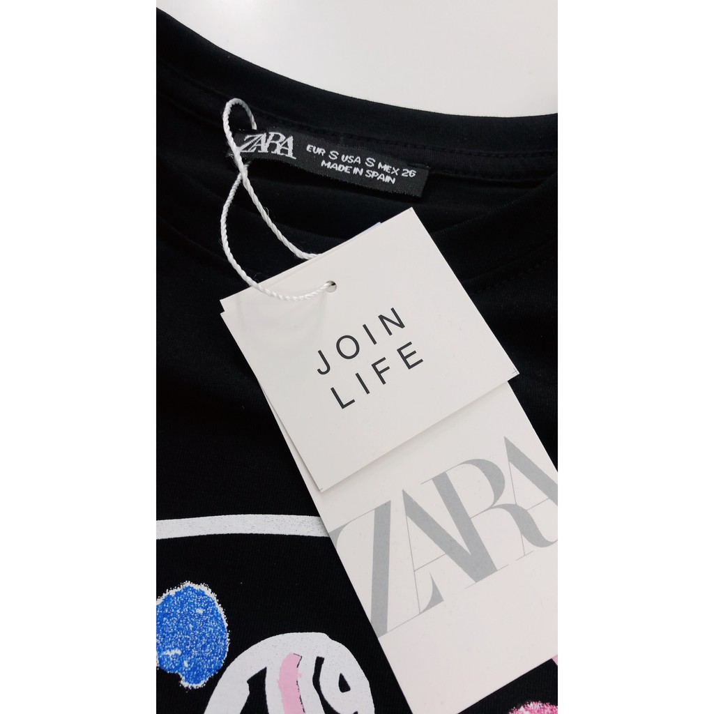 Áo Zara kiểu 2021 có miếng đệm vai - cotton 4 chiều full tem tag nhãn bịch hãng