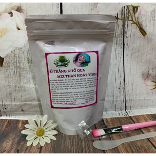 300gr Tắm trắng, Ủ trắng Khổ qua mix Than Hoạt tính handmade