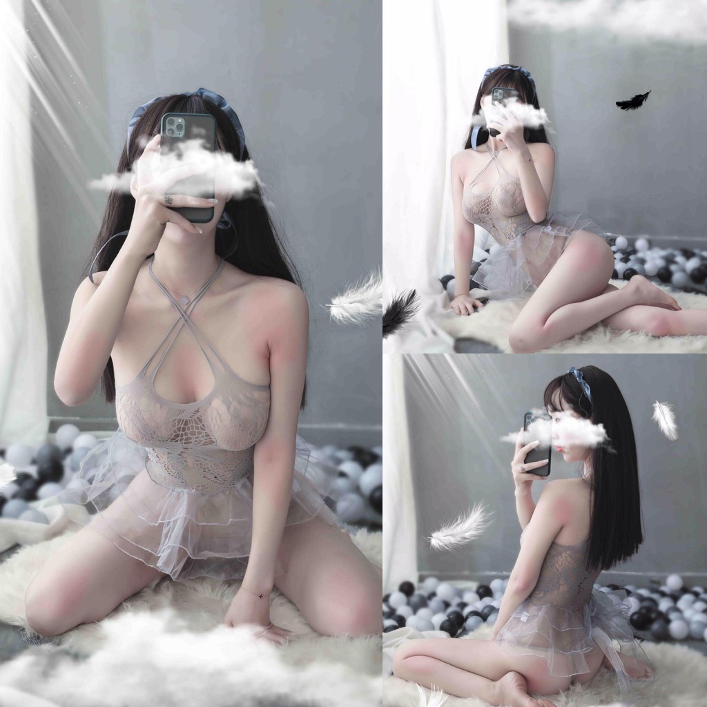 Đồ ngủ Cosplay sexy 💝 Free ship 💝 bó sát xuyên thấu gợi cảm