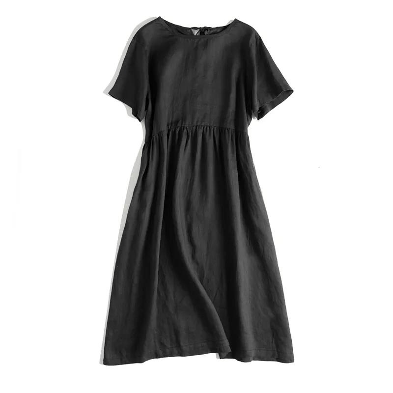 Đầm midi ZANZEA tay ngắn dáng rộng cài nút thời trang cho nữ