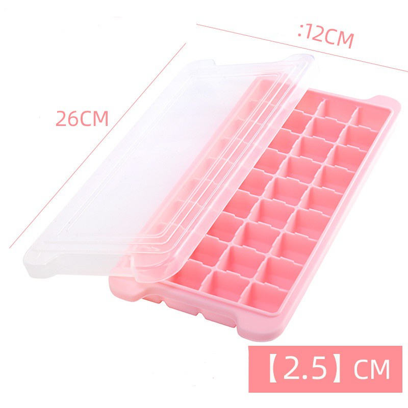 Khay làm đá silicon 36 ô có nắp đậy tiện lợi