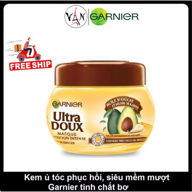 Kem ủ tóc Garnier tinh chất bơ nuôi dưỡng và phục hồi tóc 300ml