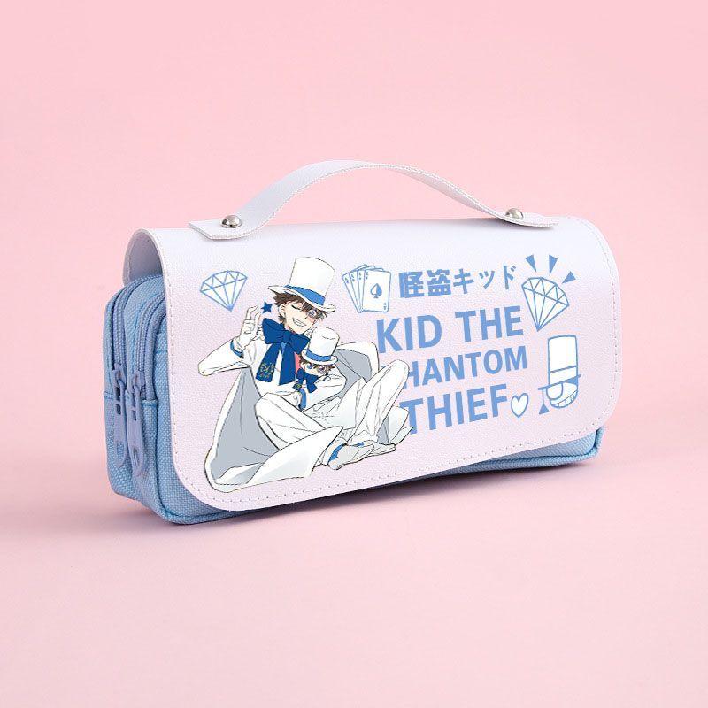 ✨Túi Đựng Bút Bằng Vải Canvas Cỡ Lớn Hình Conan Merchandise kidd Haiyuan Ai anime cry of school junior BDY924