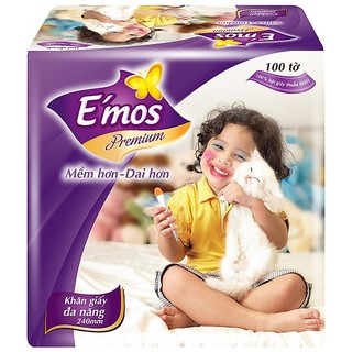 GIẤY ĂN E'MOS BỊCH 100 TỜ GIÁ KHUYẾN MÃI