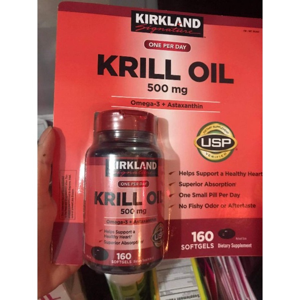 krill oil dầu nhuyễn thể 160 viên (cam kết chuẩn Mỹ)