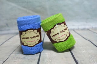 Sét 10 khăn mặt cotton Minh Thịnh