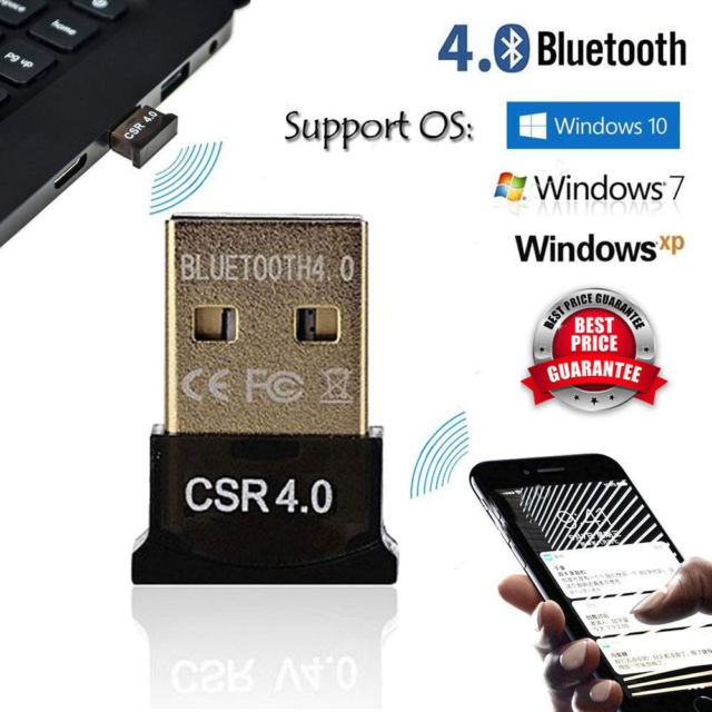 Usb Bluetooth Csr 4.0 Dongle Hình Nấm Nhỏ Cho Máy Tính / Laptop