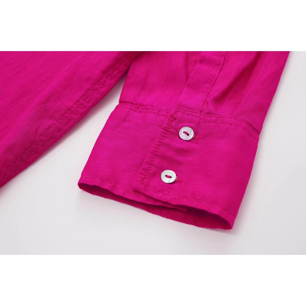 Zara Morocco full tag - Đầm Zara hồng trơn DT9DGG50N10