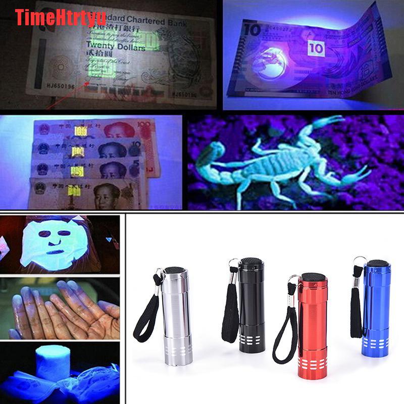 Đèn Pin Mini 9 Bóng Led Uv Tiện Dụng