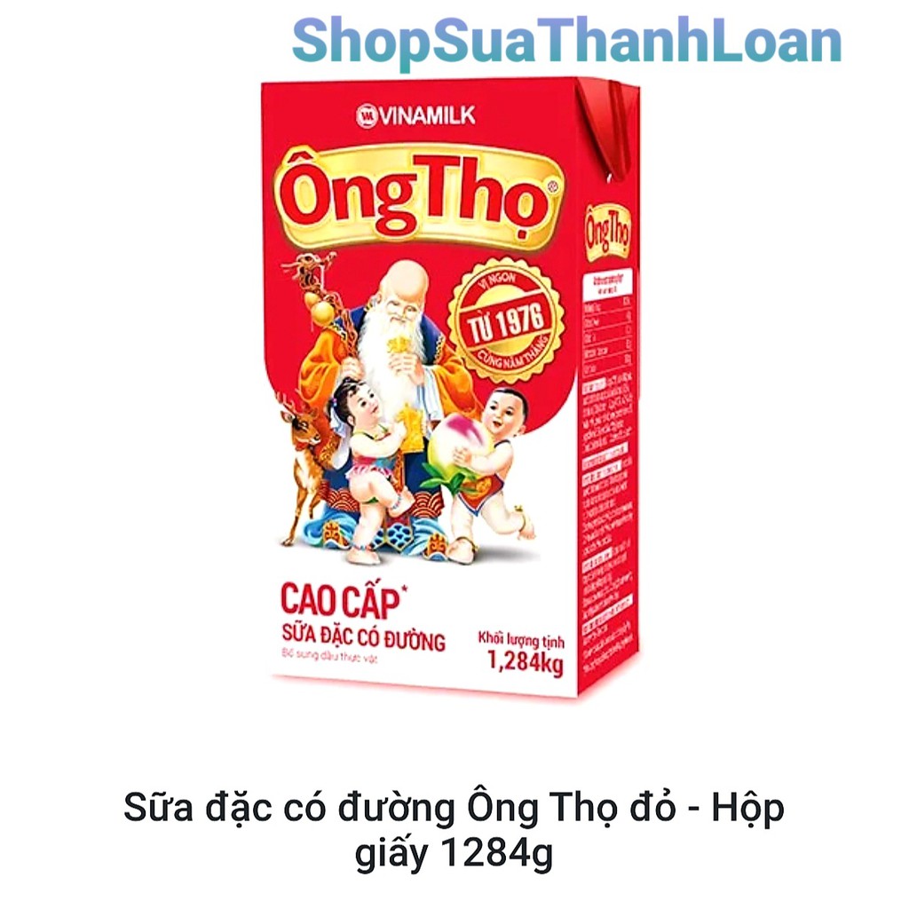 [HSD T3-2022] SỮA ĐẶC CÓ ĐƯỜNG ÔNG THỌ ĐỎ - HỘP GIẤY 1284G | BigBuy360 - bigbuy360.vn