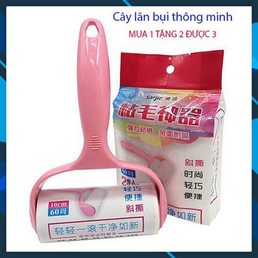 Cây Lăn Bụi Quần Áo Thông Minh ⚡FREESHIP⚡ Tặng Kèm 2 Lõi Tiện Lợi