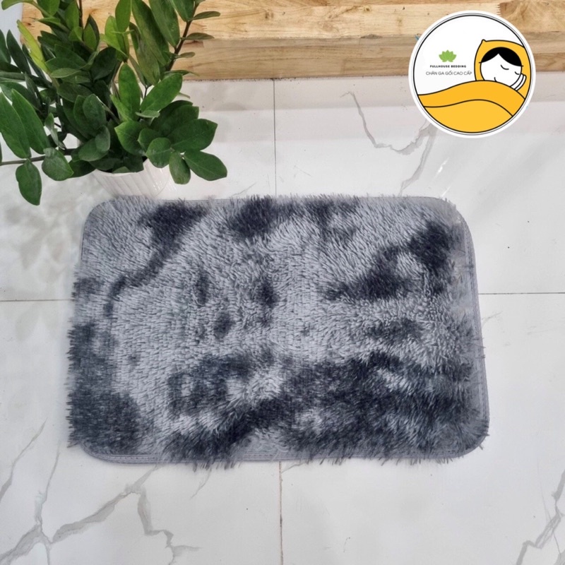 Thảm Chùi Chân Lau Chân Lông Loang 40*60cm Chống Trơn Trượt Mặt Dưới