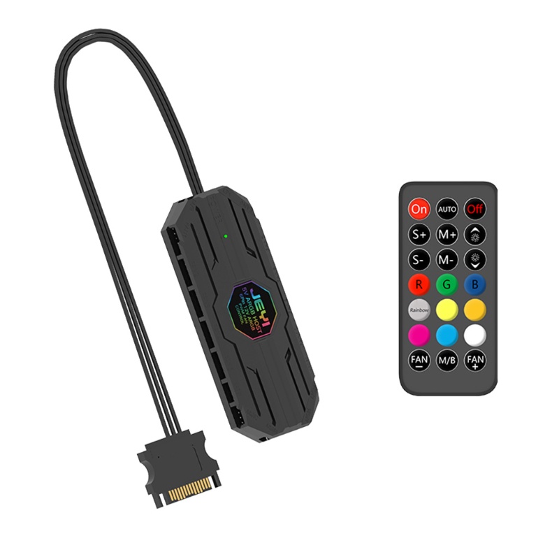Bo Mạch Chủ Điều Khiển Tốc Độ Quạt Máy Tính Điều Khiển Từ Xa Đèn ARGB 6Pin 12V Kèm Nam Châm
