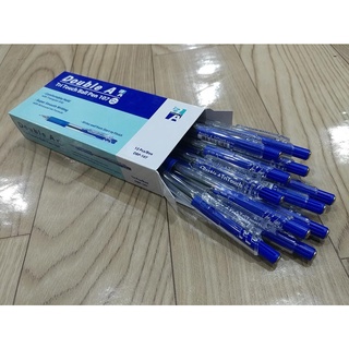 Combo 12 cây bút bi bấm nhiều màu Tritouch Double A ngòi 0.7mm - Bút bi học sinh, văn phòng