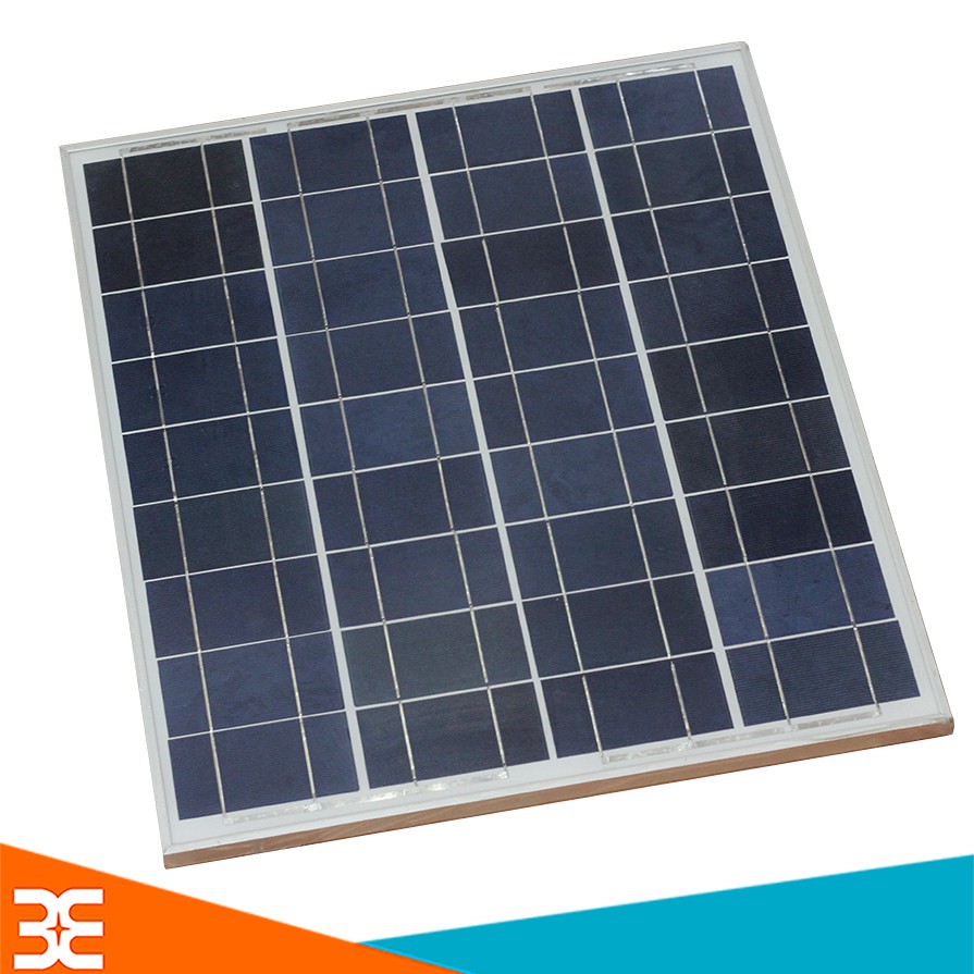 Tấm Pin Năng Lượng Mặt Trời 18V 35W Polysilicon (Khung Nhôm) - 518x457x17mm ( BH : 1 tháng )