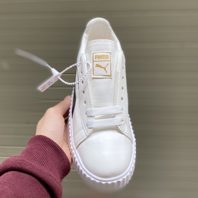 Puma trắng vạch đen chuẩn 11 [FULL BOX+BILL], da dày dặn, đế cao, bền, êm chân. lên chân cực đẹp | BigBuy360 - bigbuy360.vn