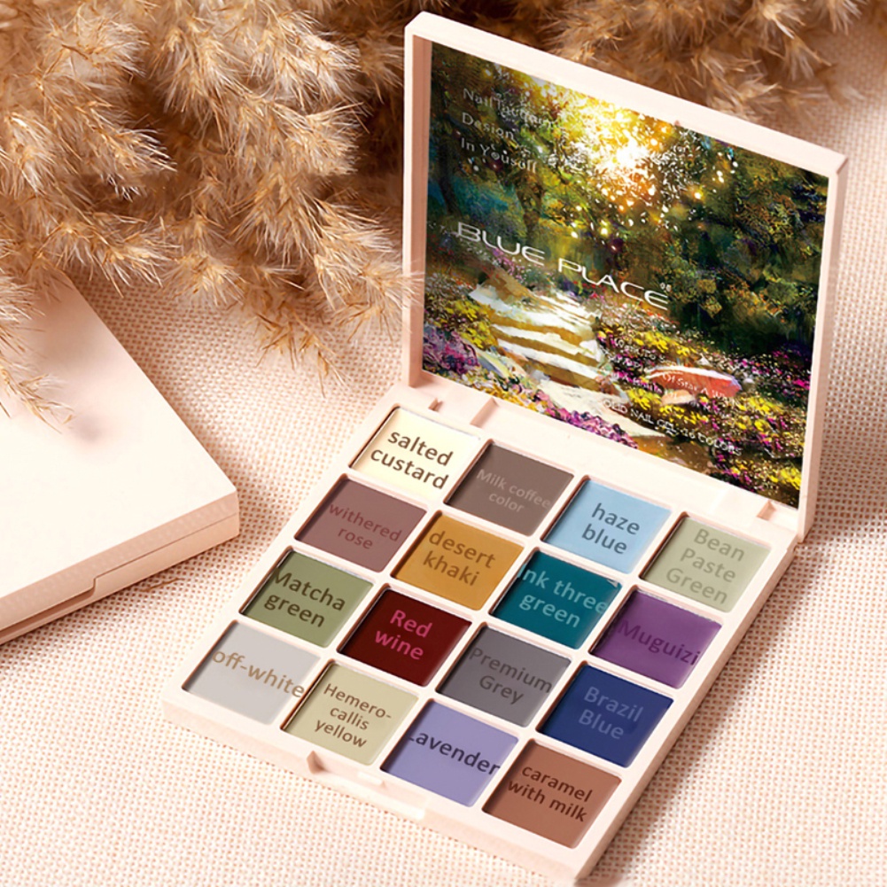 Bảng Gel Sơn Móng Tay 16 Màu Phong Cách Nhật Bản