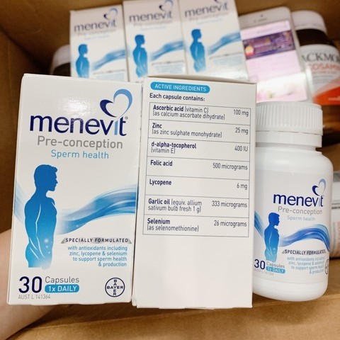 Menevit pre conception - Viên uỗng hỗ trợ sinh sản nam giới