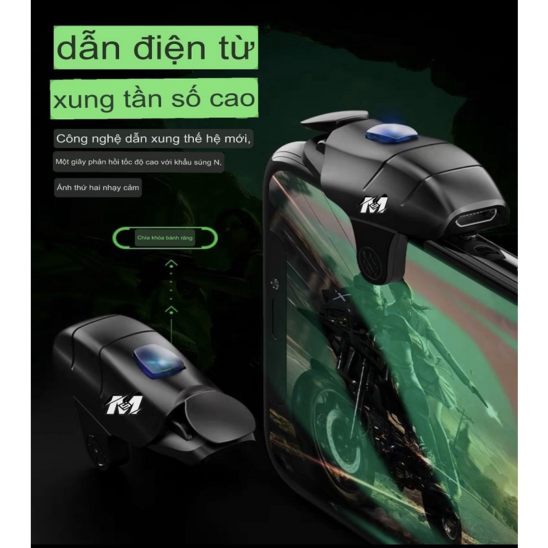 Nút bắn pubg auto tap M32, 4 chế độ 32 nhịp/s, phụ kiện chơi game pubg ff mobile chơi game siêu nhanh nhạy thế hệ 2022