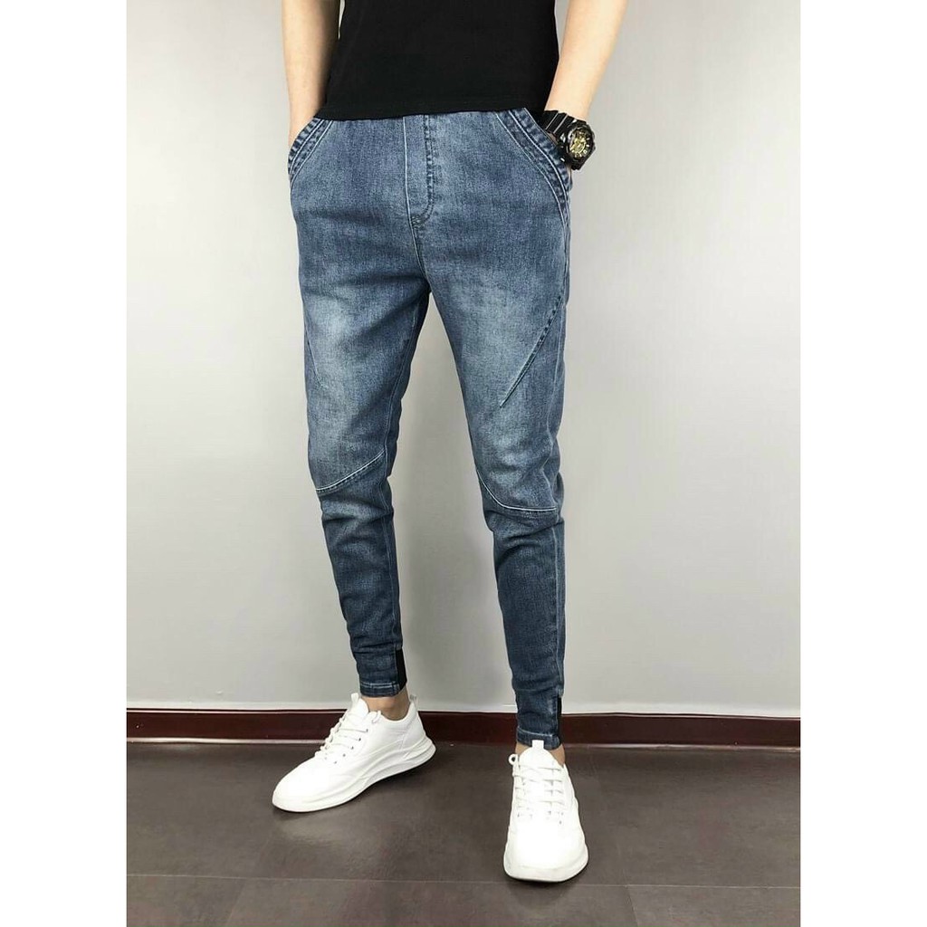 (Mẫu 2020)Quần jean ống jogger bo ống cao cấp đứng dáng size 45-78kg