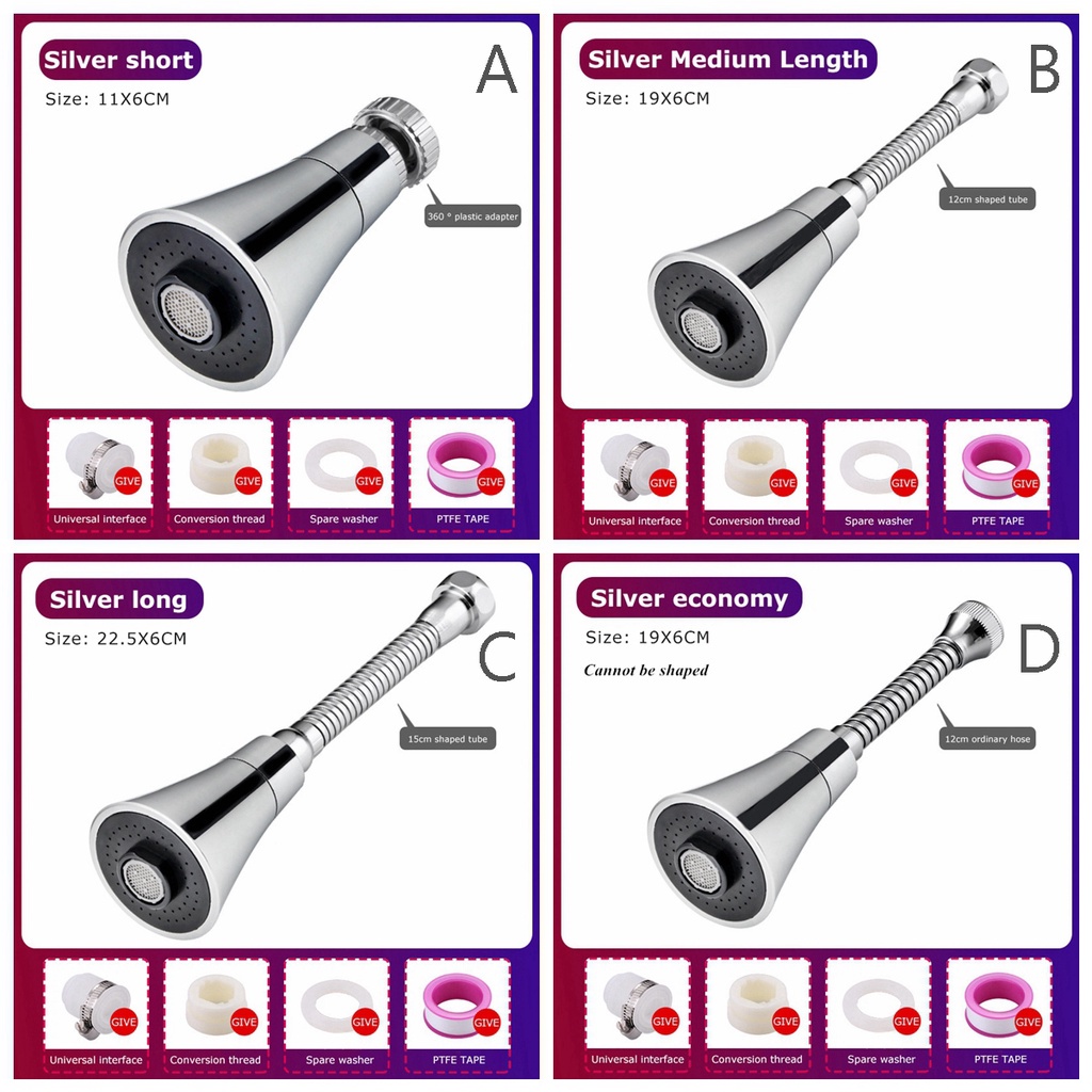 Đầu vòi lọc tiết kiệm nước 720 GIOVANNI