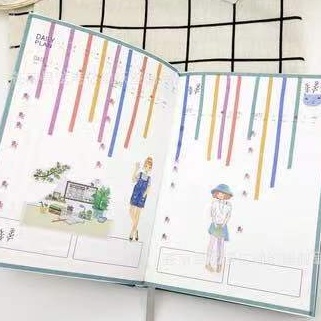 Băng keo washi trang trí sổ tay họa tiết dễ thương