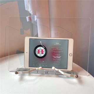Giá đỡ sách để bàn tiện dụng đa năng , Kệ đỡ ipad trong suốt thông minh điều chỉnh góc nghiêng