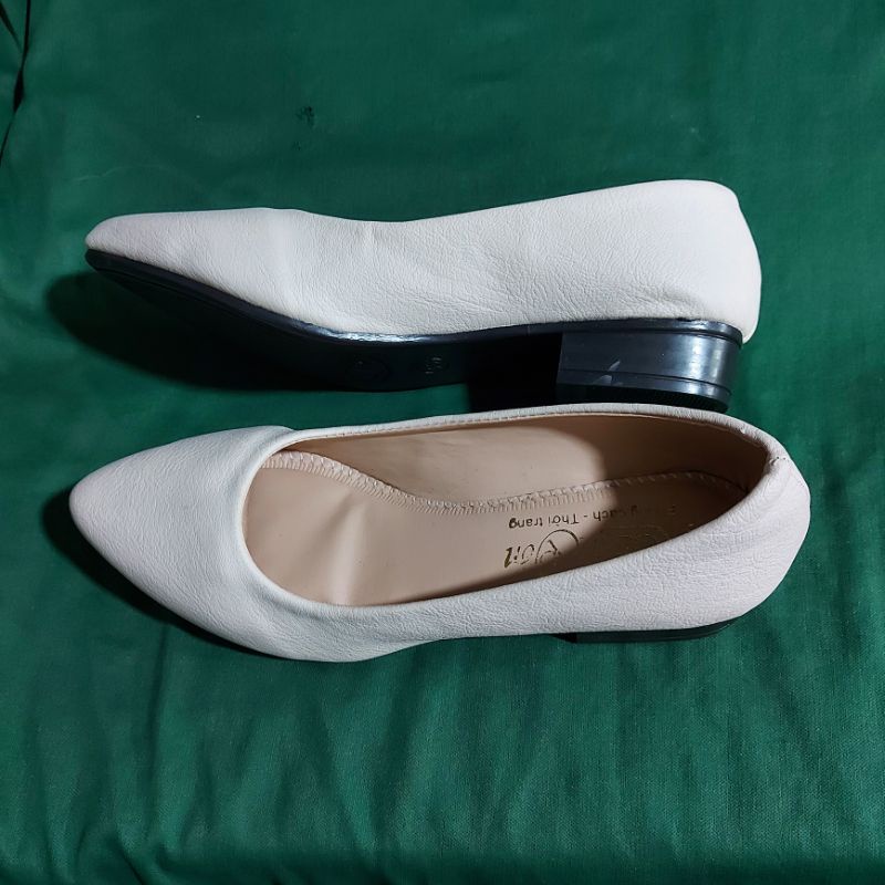 Giày búp bê gót 2cm - da đen si mờ -nhiều mẫu- phom nhỏ khách nên đặt tăng 1 size