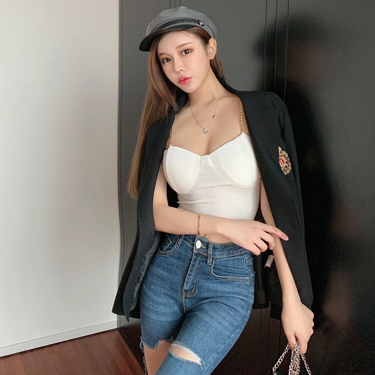 Áo kiểu nữ hai dây Emilyshop ulzzang