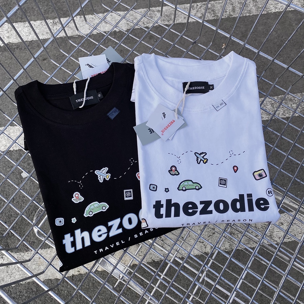 Áo thun tay lỡ Streetwear Season Travel