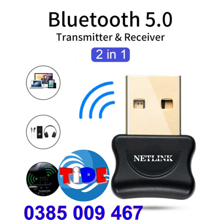 USB Bluetooth 5.0 Netlink – Chính Hãng Netlink bảo hành 1 năm – Hỗ trợ máy tính kết nối Bluetooth với các thiết bị khác