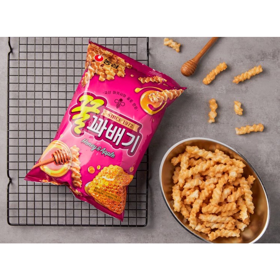 [NONGSHIM] SNACK QUẨY XOẮN MẬT ONG 90G - [농심] 꿀꽈배기 90G