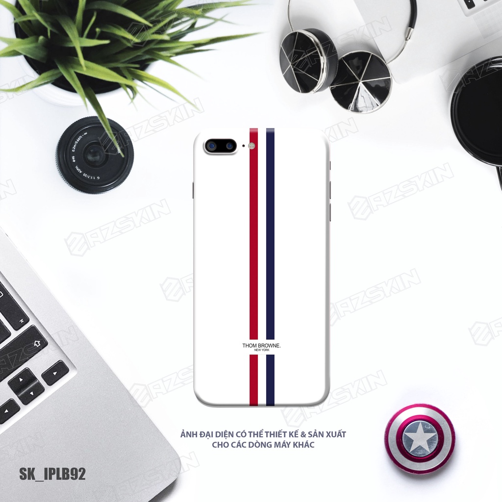 Miếng Dán Skin IPhone 14 Pro Max Thom Brown Trắng |SK_IPLB92| Chất Liệu Film 3M Cắt CNC, Bền Màu, Không Đế Lại Keo Bám