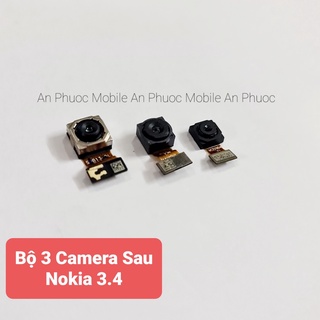 Bộ 3 camera sau Điện thoại Nokia 3.4 hàng Zin tháo máy