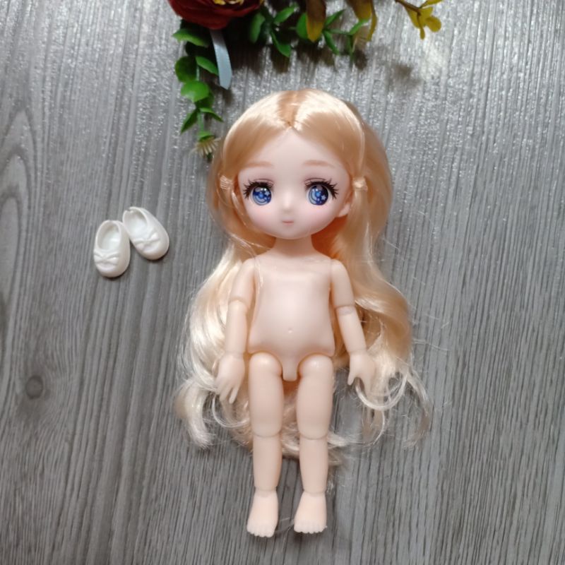 Búp Bê Truyện Tranh Cao 16cm Trơn Không Kèm Đồ ,Tặng Kèm Giày Animedolls 638 NCT