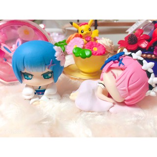 Mini figure Re: Zero - Ram và Rem - Hàng chính hãng