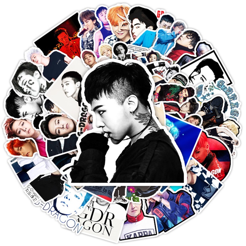 Bộ 100 Cái / Bộ ❉ Miếng Dán Hình Hoa Cúc Phong Cách G-Dragon ❉ Miếng Dán Chống Thấm Nước Thời Trang