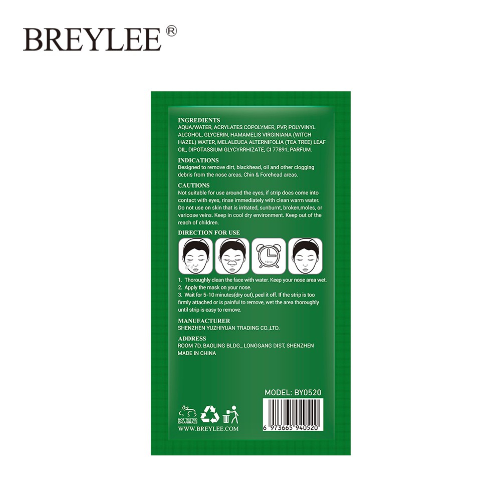 Set 3 miếng dán mũi Breylee lột mụn đầu đen làm sạch sâu tiện dụng | BigBuy360 - bigbuy360.vn