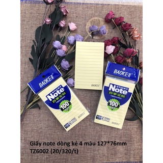 Giấy note dòng kẻ BAOKE nhiều size