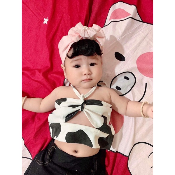 Băng đô tóc giả mái ngố cho bé