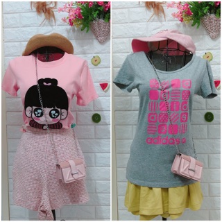 Set áo thun quần short chu choe