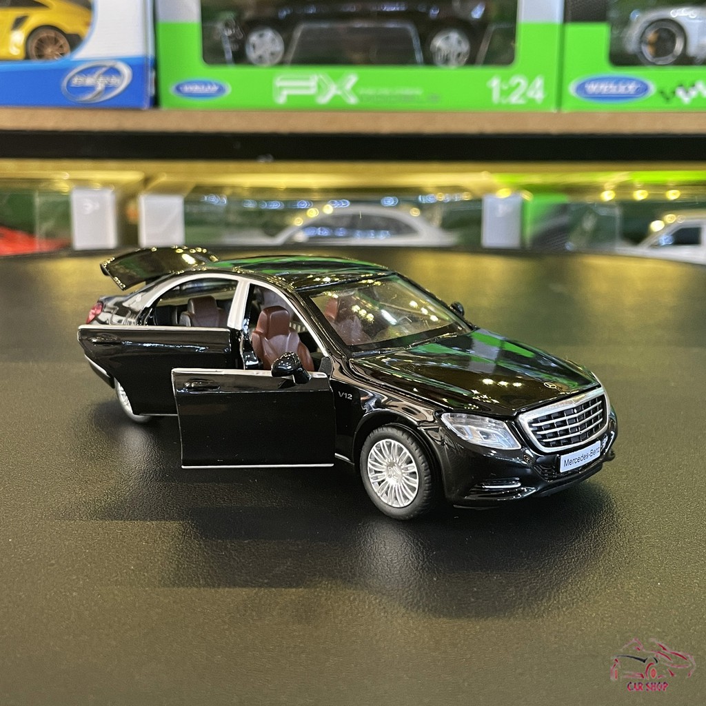 Mô hình xe ô tô Mercedes-Benz S600 tỉ lệ 1/32 màu đen