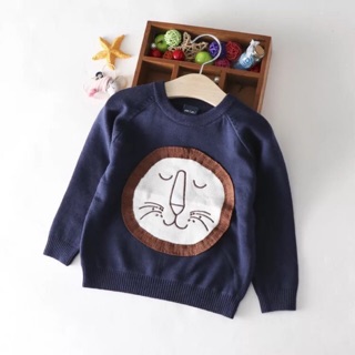 Áo len cao cấp, hoạ tiết sư tử cute, chất len đẹp