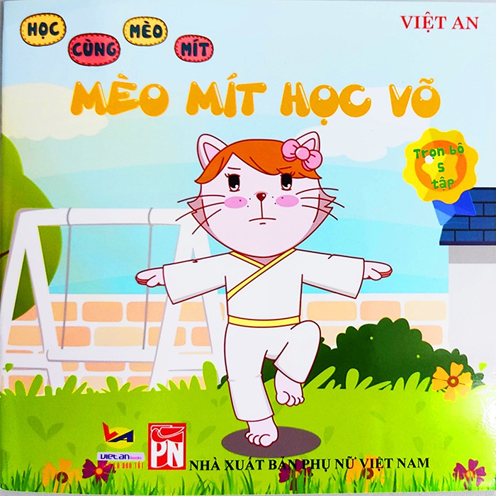 Sách cho bé - Học cùng mèo mít - Mèo Mít Học Võ