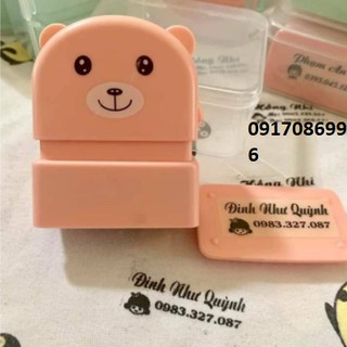 Con Dấu In Tên Bé Giặt Không Phai ( Dấu + Mực)